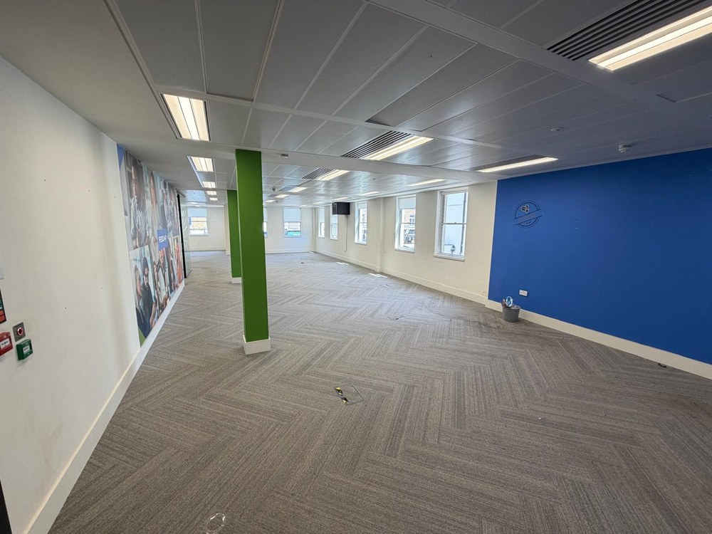 Empty office floor after a full clearance